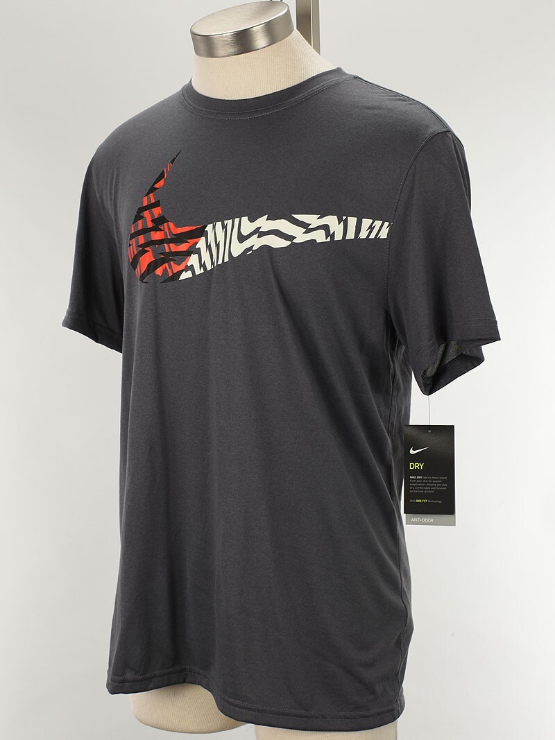 NIKE Mens Iron Gray Project X Swoosh Graphic Short Sleeve Tee Shirt LARGE  NWT