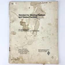 1980 API Standard Got Welding Pipelines 15th Edition Vintage Original