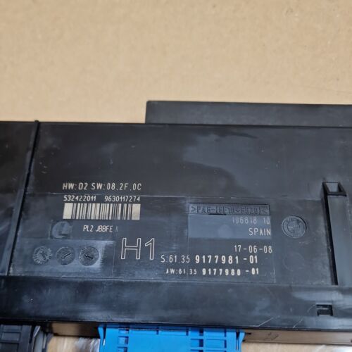 Genuine Used BMW 3 Series E90 Body Control Module Unit H1 9177981 - Picture 4 of 19