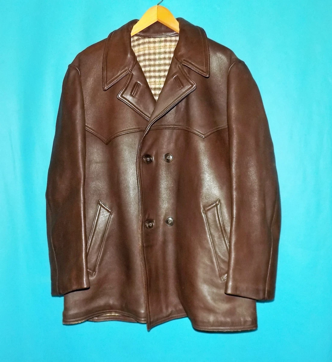 Canadienne cuir homme vintage hot sale