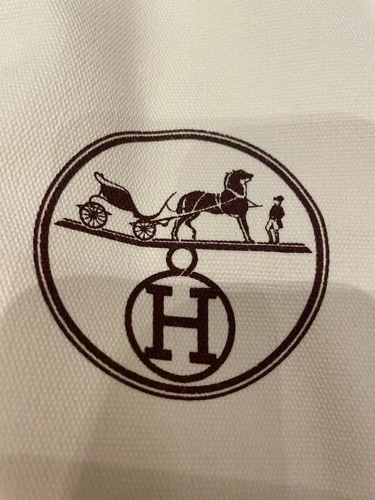 Hermes Bolsa de Ropa Algodón Estuche de Ropa de Viaje Blanco 110x60cm Sin Usar Foto 4 de 4