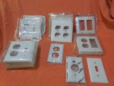 Lot of 27, White Outlet, Conduit, Switch, Toggle Covers 