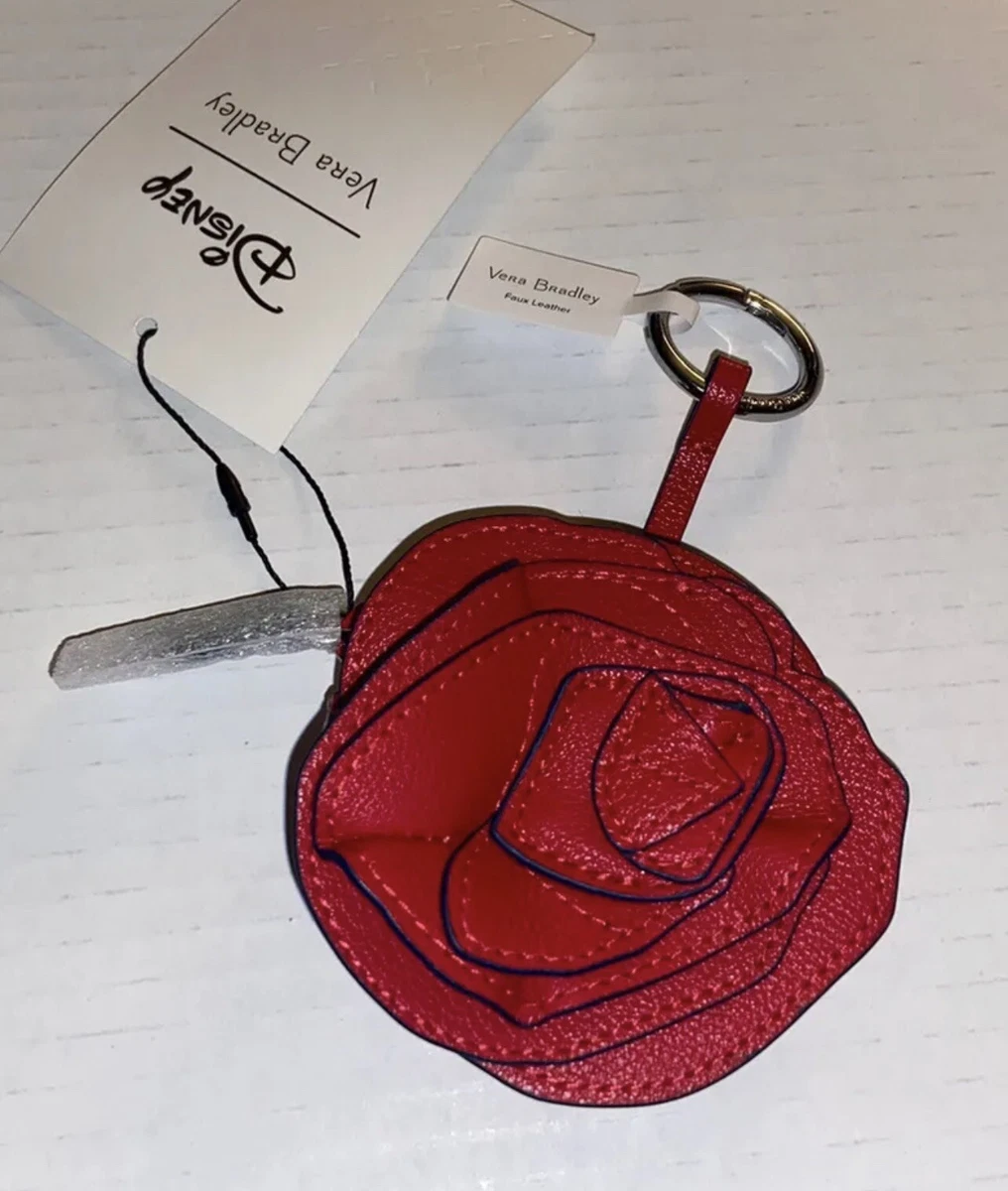 Vera Bradley Beauty And The Beast Bonjour Bell Rose Bag Charm Coin
