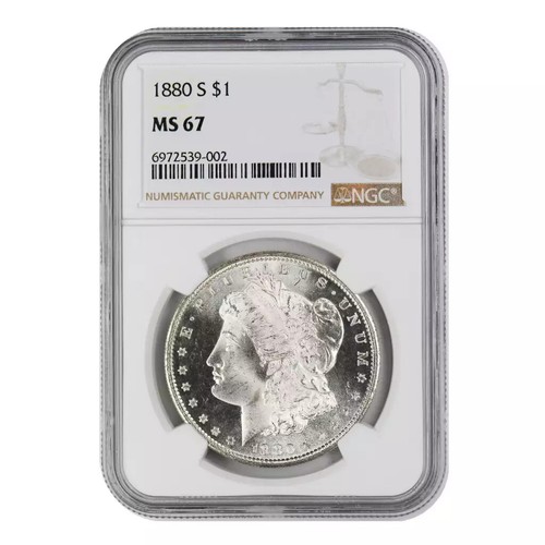 1880-S Morgan Dollar NGC MS67 - Picture 3 of 4