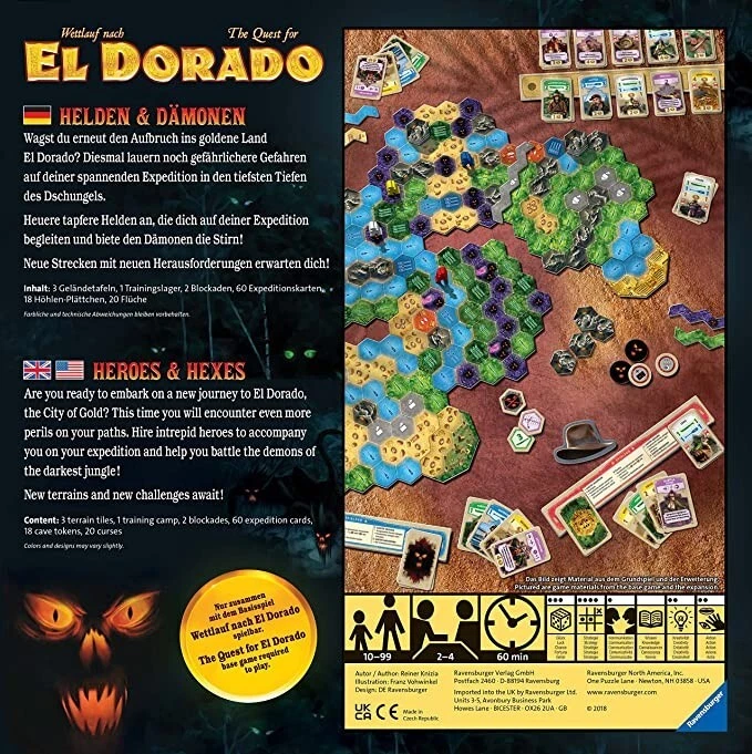 The Quest for El Dorado Heroes & Hexes Expansion_Brand New Sealed - Image 2 of 3