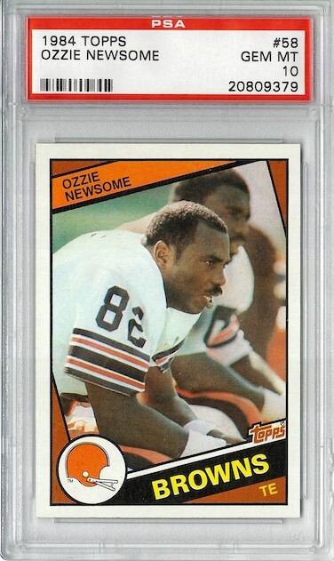 1984 Topps #58 Ozzie Newsome PSA 10 HOF Browns