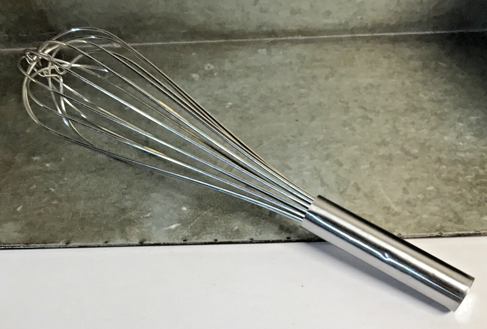 Industrial Culinary Stainless Steel Clipper Whisk 14” Whisk Mixer 8 Layer / Wire