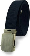 Military Style Web Belt Navy Blue Adjustable Fits Up To 66" NEW