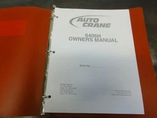 Auto Crane Company 6406H Owners Manual
