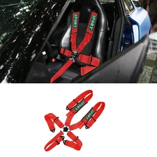 5 Point Racing Harness Camlock Quick Release Safety Seat Belt Red ATV UTV
