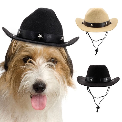 Perro Sombrero Vaquero Accesorio Mascota Divertido Fiestas Fiesta Sombreros Halloween eBay