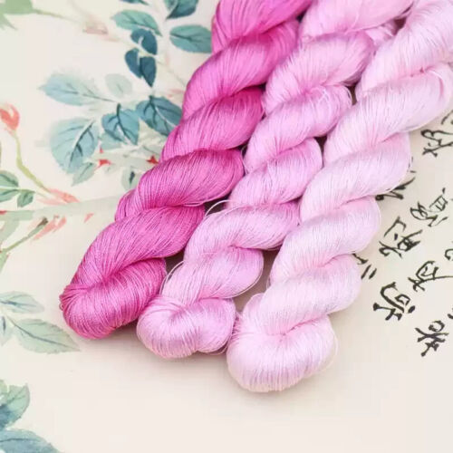 16silk tight twisted water ripple mulberry silk,hand-dyed embroidery silk thread - Picture 8 of 9