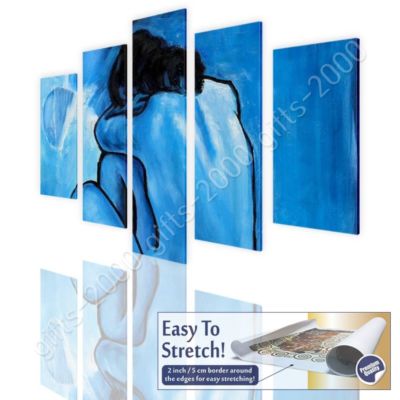 Blue Nude by Pablo Picasso | Canvas (Rolled) | 5 Panels Wall art oil painting