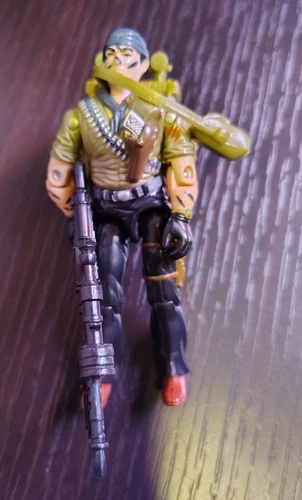 VINTAGE 1987 GI JOE TUNNEL RAT 100% COMPLETE (WITH FLASHLIGHTS)