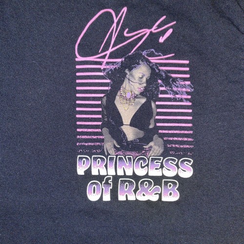 Aaliyah Princess Of R&B T-Shirt Black Large 19x28 - Picture 2 of 5