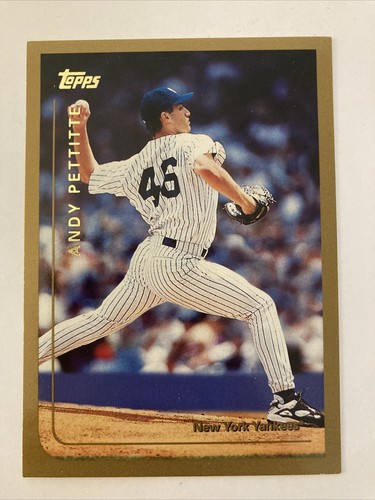1998 TOPPS #74 ANDY PETTITTE Gold RARE - Picture 1 of 2