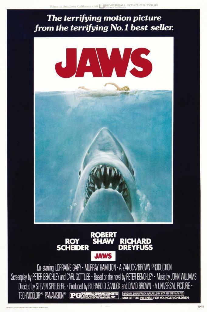 Jaws Movie Poster Print & Unframed Canvas Prints