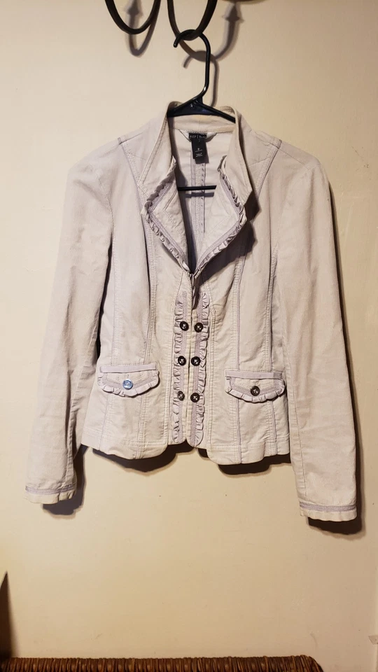 White House Black Market Fitted Corduroy Jacket Sz 2 - Image 4 of 4