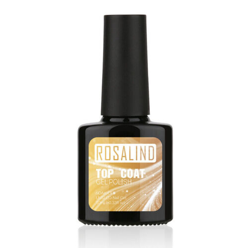 ROSALIND Soak Off UV Led Gel Nail Polish Base And No Wipe Top Coat Set AU - Picture 5 of 6