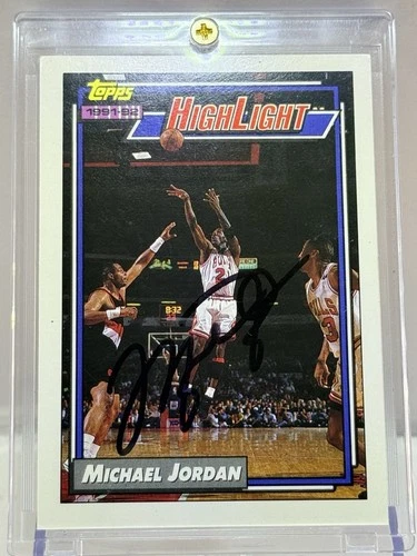 1992-93 Topps Highlights #3 Michael Jordan AUTOGRAPH. OBTAINED IN 1997. INVEST!!