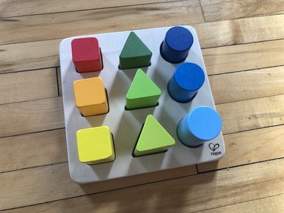 Hape Wooden Color And Shape Sorter Toy Puzzle