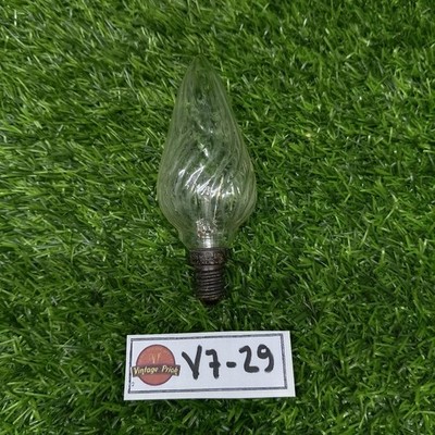 Philips Vintage Twisted Flame Glass Candle Bulb E14 25W 230V Used