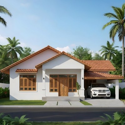 Custom Modern Cottage 3 beds Small House Plan with 1 Bath PDF & FREE CAD