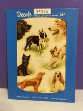 Vintage Meyercord Decals Dogs #X522-B  Decal Decorating