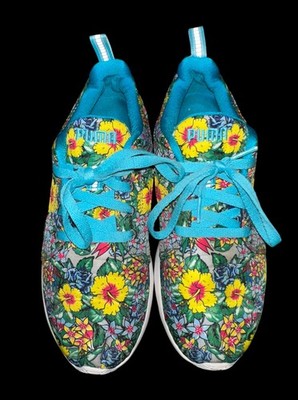 PUMA, Carson Hibiscus Floral Print Size 8 1/2 -sneaker