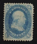 CKStamps: US Stamps Collection Scott#63 1c Franklin Mint H Part Gum