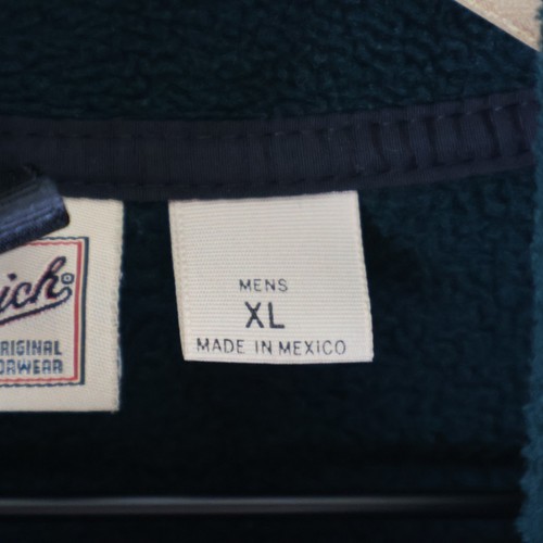 Vintage Woolrich Polartec Snap Fleece Pullover Dark Green Men's XL 27x26.5 - Picture 6 of 18