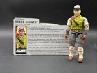 Vintage 1986 GI JOE Complete CROSS COUNTRY Code Name HAVOC DRIVER w FILE CARD