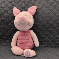 Disneyland Winnie the Pooh Piglet Pink Stuffed Plush Animal Toy Doll Size 9"