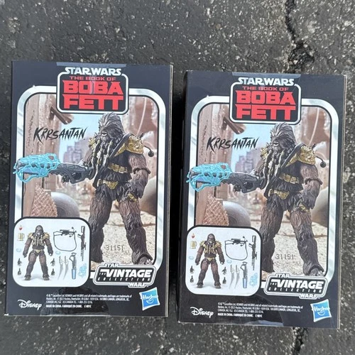 (SET OF 2) Star Wars The Book Of Boba Fett Krrsantan Vintage Collection