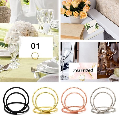 Desktop Decoration Place Card Clamps Stand Photos Clips Table Numbers Holder - Picture 5 of 12