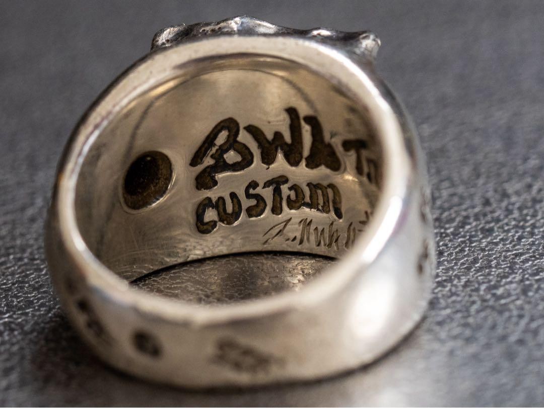 BWL Bill Wall Leather Sterling Silver 925 13 Ring with Stone
