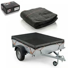 Trailer Net Fine Mesh 2x3 m Cover Net Load Securing Trailer Net Black