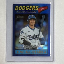 2026 Topps Heritage Shohei Ohtani Chrome Blue Refractor #290 Dodgers 038 /150