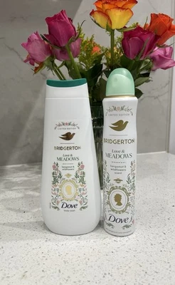 Netflix Bridgerton Dove Body Wash & Deodrant Set Love & Meadows Floral 2026