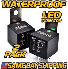  2Pack 12V - 40AMP UPGRADE WaterProof Relay fits BOSCH 0 332 204 150 - 5PIN