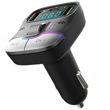 USB PD Car Charger Bluetooth 5.3 AUX Adapter HIFI Audio Player FM Transmitter