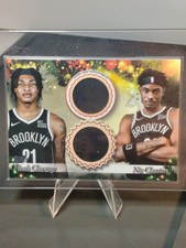 Topps Basketball Holiday Dual Player Relic Noah Clowney & Nic Claxton Nets