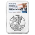 2023-S Proof $1 American Silver Eagle NGC PF69UC ER Trump Label