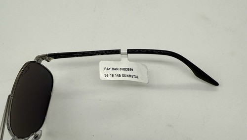 NEU Ray Ban RB3699 004/K8 Sonnenbrille metallisches Gestell dunkelgraue Gläser - Bild 5 von 10