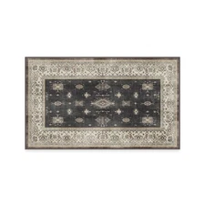 Washable 3x5 Area Rug, Verena Dark Wood, Premium Rugs for Living Room, Bedroo...