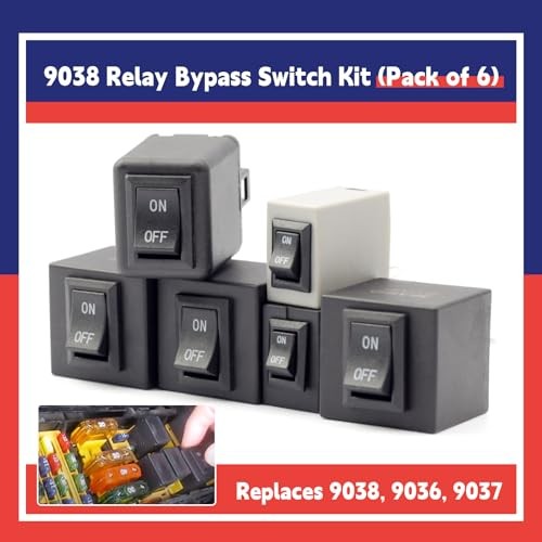 9038 Fuel Pump Relay Bypass Master Switch Kit, Pack of 6 Relay Tester 