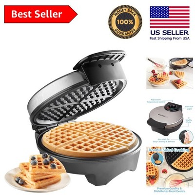 Timeless Waffle Iron by Cucina Pro - Adjustable Browning for Perfect Crispiness