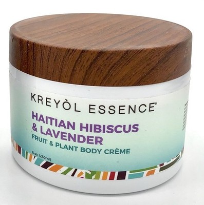 DISCONTINUED NEW Kreyol Essence Body Cream Lavender Hibiscus 8 Oz.