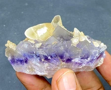 140 Gram Beautiful Natural Purple Fluorite Crystal Mineral Cubic Specimen