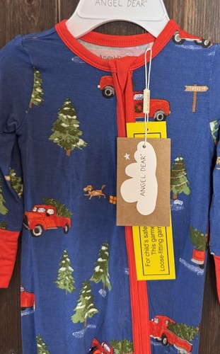 Angel Dear Baby 3-6 months Red Truck Convertible Romper NWT Christmas Holiday - Picture 5 of 8